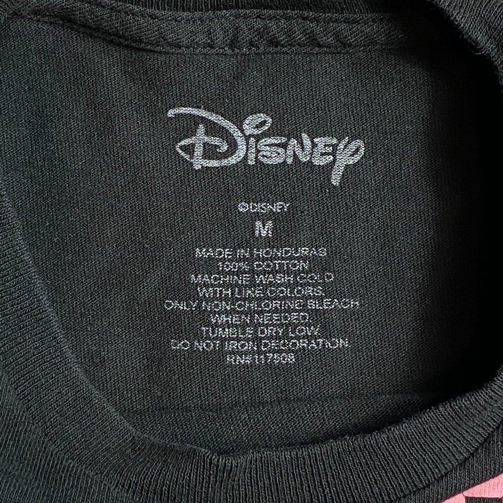 Rare Disney Mickey Mouse 90's Style Pink Black Shirt - Picture 4 of 4